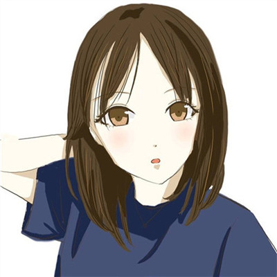动漫女生头像闺蜜黑白图片
