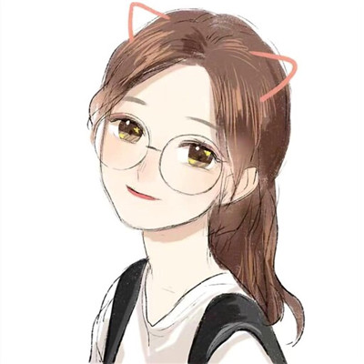 动漫女生头像闺蜜黑白图片