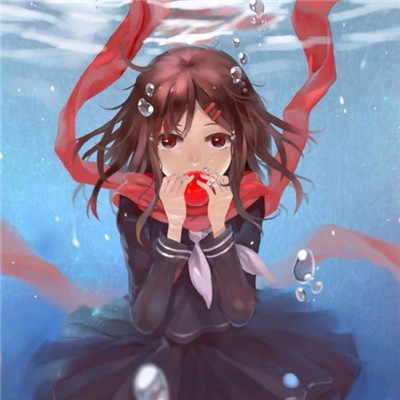 文艺头像女生复古手绘图片