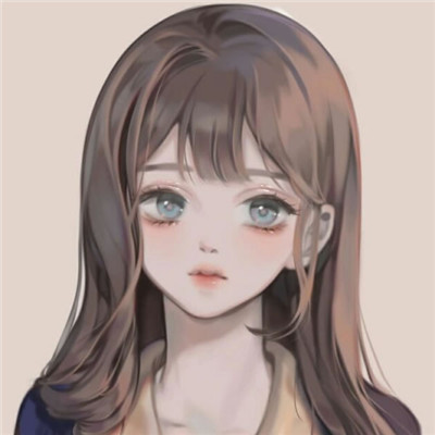 文艺头像女生复古手绘图片