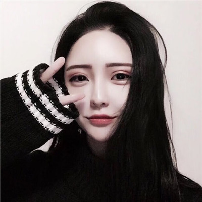 动漫女生头像闺蜜黑白图片