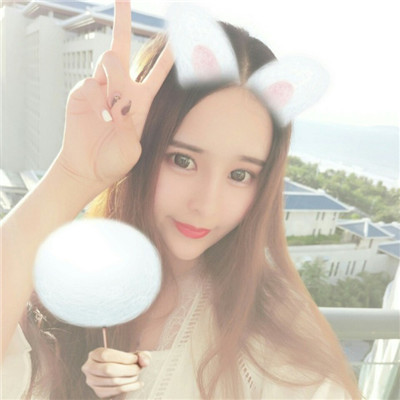 女生空气刘海长发头像图片