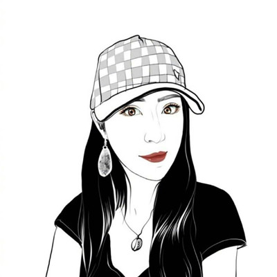 女生戴帽子的qq头像图片
