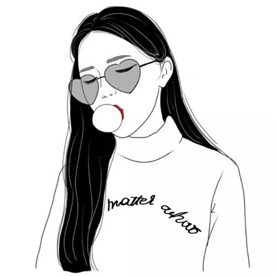女生戴帽子的qq头像图片