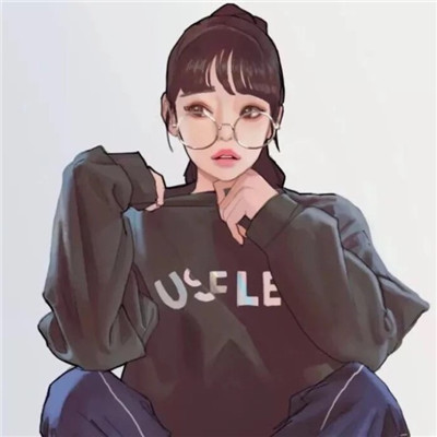 qq头像女生侧脸喝水图片