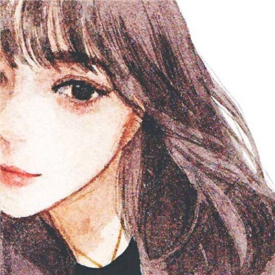 qq头像女生侧脸喝水图片