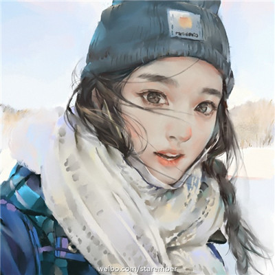 qq头像女生侧脸喝水图片