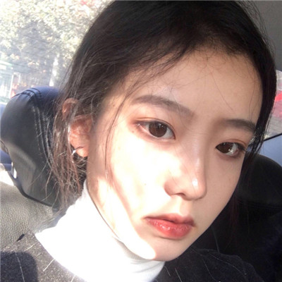 手绘女生头像彩色大全图片
