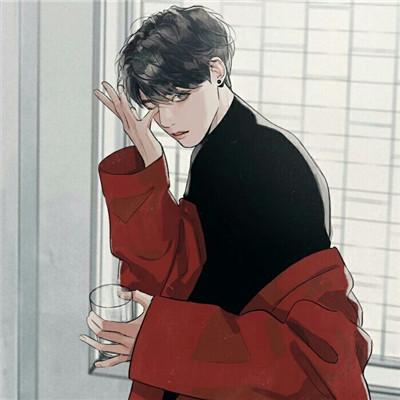 好看qq头像二次元黑白男生图片
