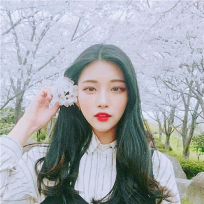 手绘女生头像彩色大全图片