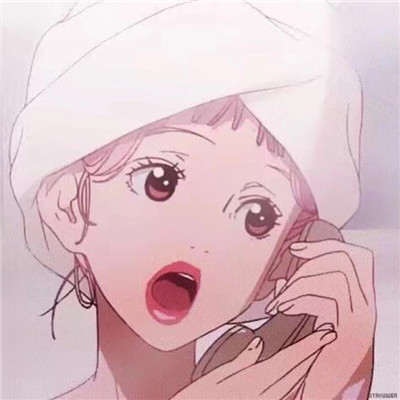 qq头像女生侧脸喝水图片