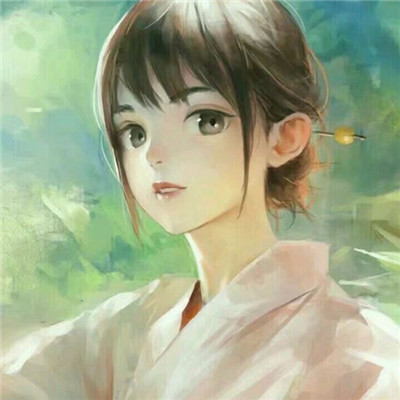 卡通头像女生可爱短发图片