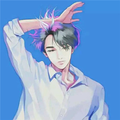 模糊男生头像动漫丧图片