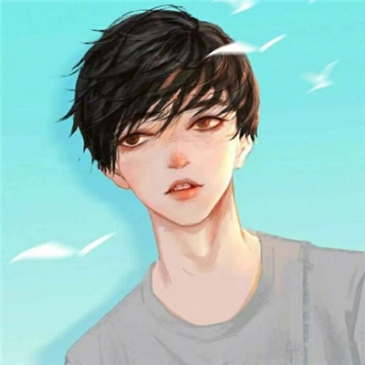 模糊男生头像动漫丧图片