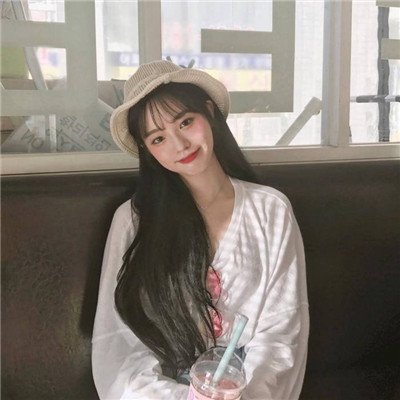 qq头像女生染发白色图片