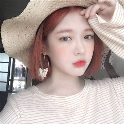 qq头像女生染发白色图片