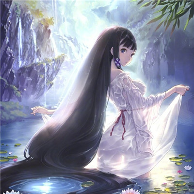 戴着耳机伤感女生头像图片