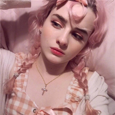女生素描头像照片素材图片