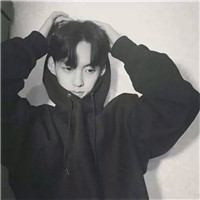 高冷黑白男头像
