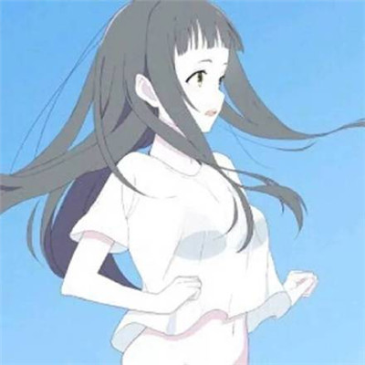 唯美卡通短发女生头像图片
