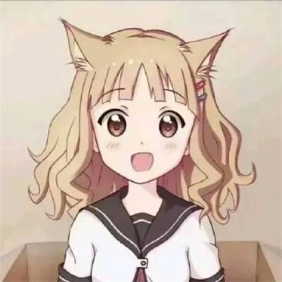 唯美卡通短发女生头像图片