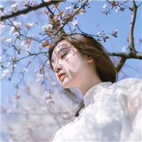 白衣清纯古风女头图片