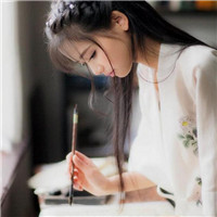 白衣清纯古风女头图片