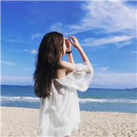 静静看海 海边背影女生头像图片