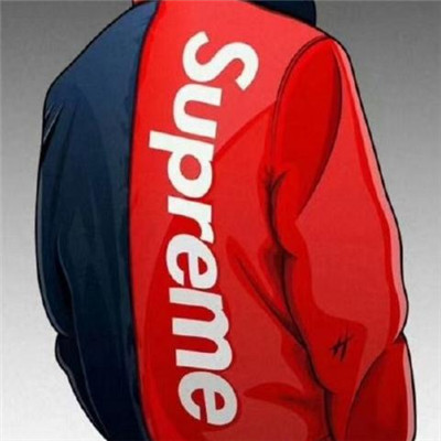 2018最潮qq头像superme大全男生中分冷酷动漫头像黑白图片