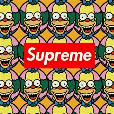 2018最潮qq头像superme大全男生中分冷酷动漫头像黑白图片