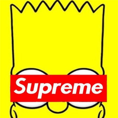 2018最潮qq头像superme大全男生中分冷酷动漫头像黑白图片
