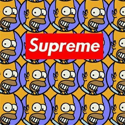 2018最潮qq头像superme大全男生中分冷酷动漫头像黑白图片