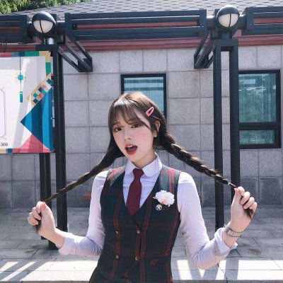 超萌可爱女生学生头像