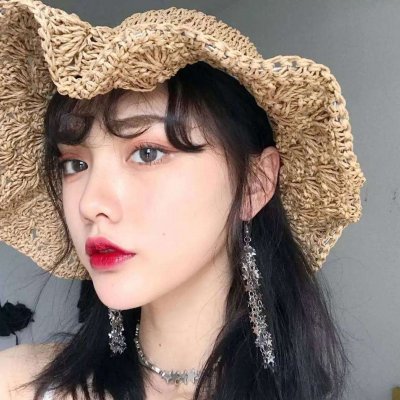 qq头像挡脸女生头像图片