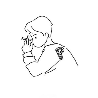 手绘头像脏脏妆男生头像图片
