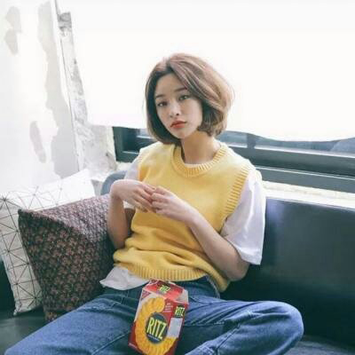 非主流短发女生头像图片