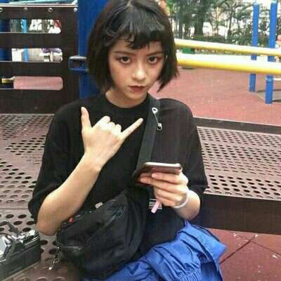酷酷的女生头像