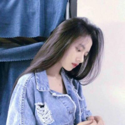 韩国蓝色系女生头像