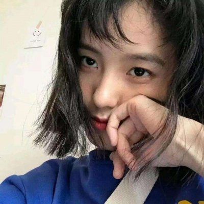韩国蓝色系女生头像