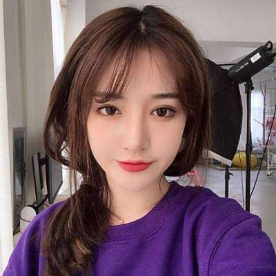 紫色系韩版女生头像