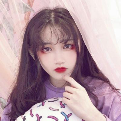 紫色系韩版女生头像