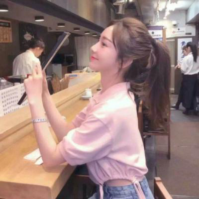好看侧身侧面女生头像图片