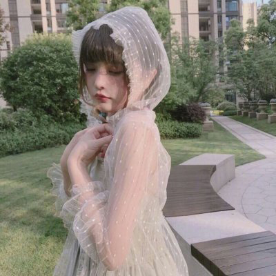 好看侧身侧面女生头像图片