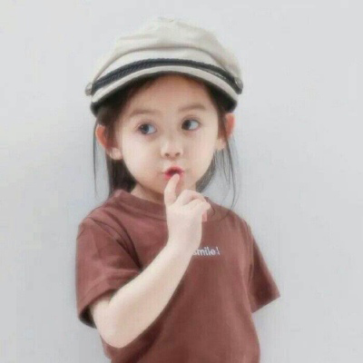 情头萌娃一男一女分开 呆萌情侣头像小孩真人