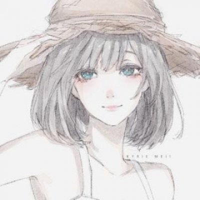 女生动漫黑白头像