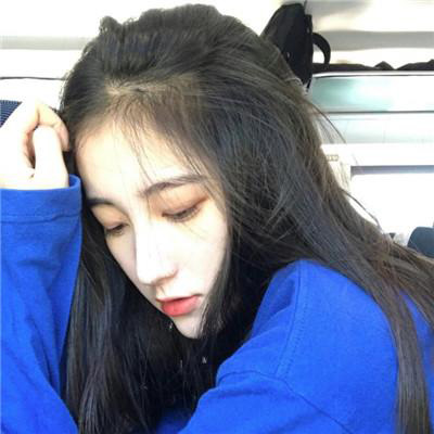 高清蓝色系女生头像