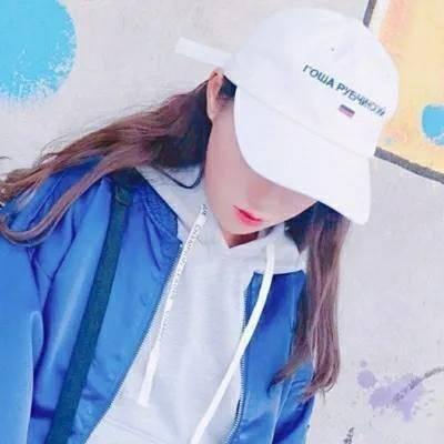 高清蓝色系女生头像