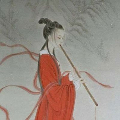 古风情侣头像高清两张 淡雅古风唯美红衣一对