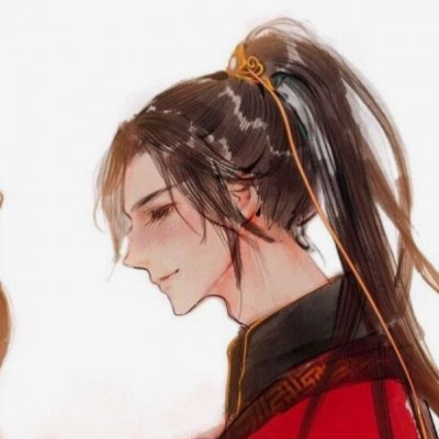 古风情侣头像高清两张 淡雅古风唯美红衣一对