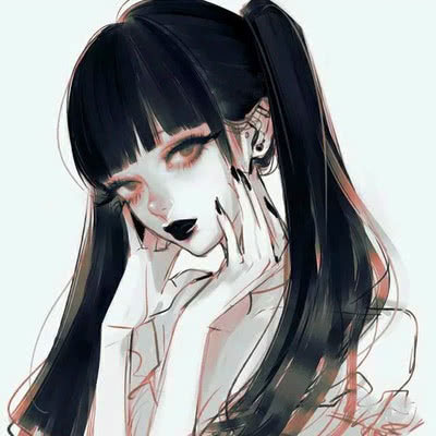 暗黑系二次元女生高冷头像